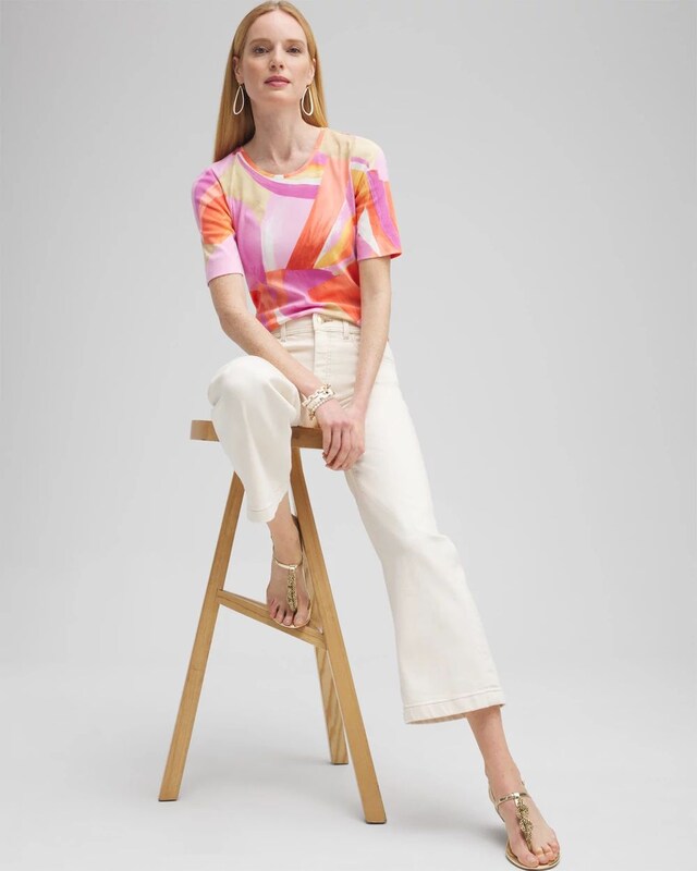 Abstract Everyday Elbow Sleeve Tee - image 2